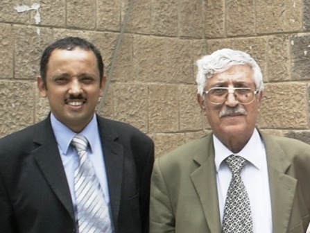 Hamdan Dammag with Prof Abdulaziz Almaqaleh       